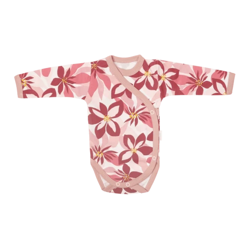 Mamatti dziewczęce body kopertowe  Magnolia różowe