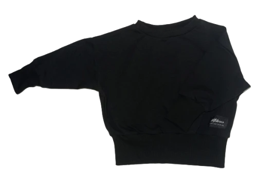 Mikoo Kids unisex bluza czarna