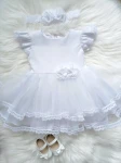LuLu Design sukienka na Chrzest Święty Anna z tiulem